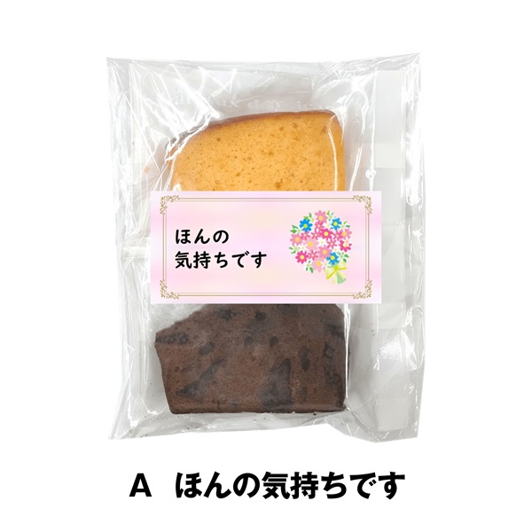 プチギフト   カットパウンドケーキ オレンジ ＆ チョコ 10袋セット 送料無料(Ａ  ほんの気持ちです)